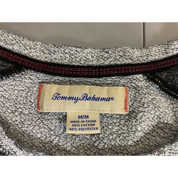 TOMMY BAHAMA Long Sleeve Men's T Shirt Size Medium Gray Excellent! - Picture 11 of 15